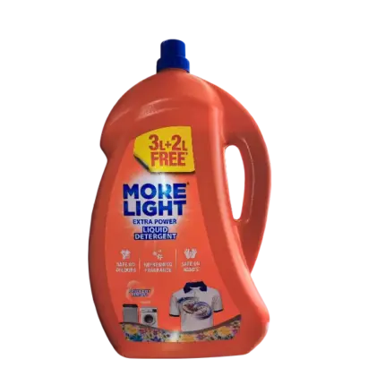 More Light Extra Power Liquid Detergent 3L + 2L Extra Free