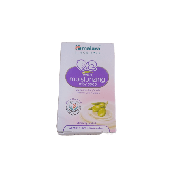 PhotoRoom-20210630_094901.png Himalaya Extra Moisturizing Baby Soap 125g - Image 1