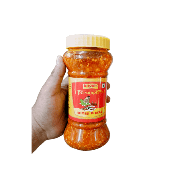 PosterMaker_15012023_110945.png Nilons Mixed Veg Pickles 475g - Image 1