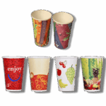 Paper Juice & Water Glasses 1 Pack