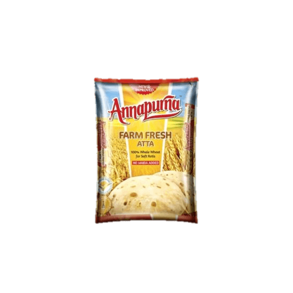 newproject_1_original-141-1.png Annapurna Atta - Chakki Whole Wheat Atta 5kg + 500g Extra - Image 1