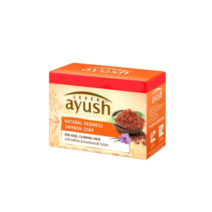 Lever Ayush Natural Fairness Saffron Soap