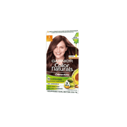 Garnier Color Naturals Crème hair color, Shade 5 Light Brown, 70ml + 60g