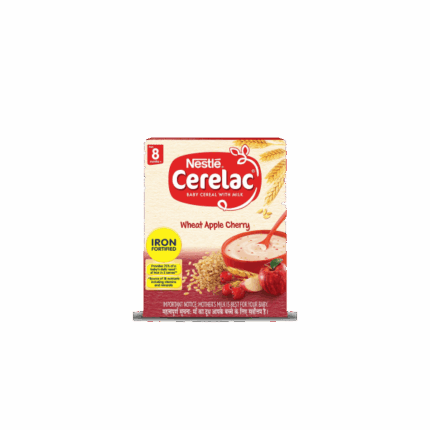 Nestle - Cerelac Fortified Baby Cereal With Milk, Wheat Apple Cherry - From 8 Months, 300g 