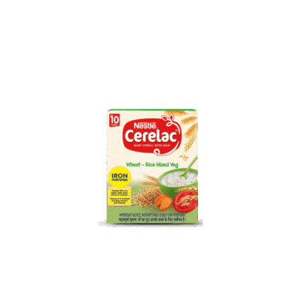 Nestle Cerelac - Fortified Baby Cereal With Milk, Wheat-Rice Mixed Veg - From 10 Months, 300g