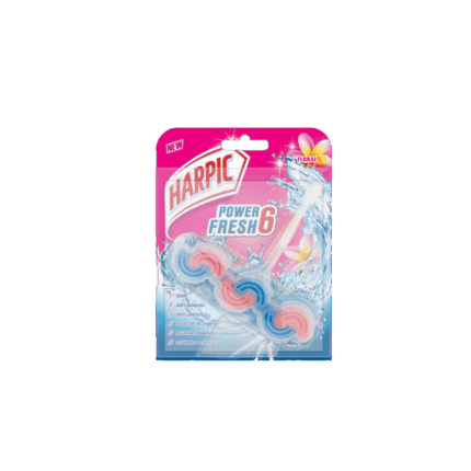 Harpic Power Fresh 6 Toilet Rim Block - Floral