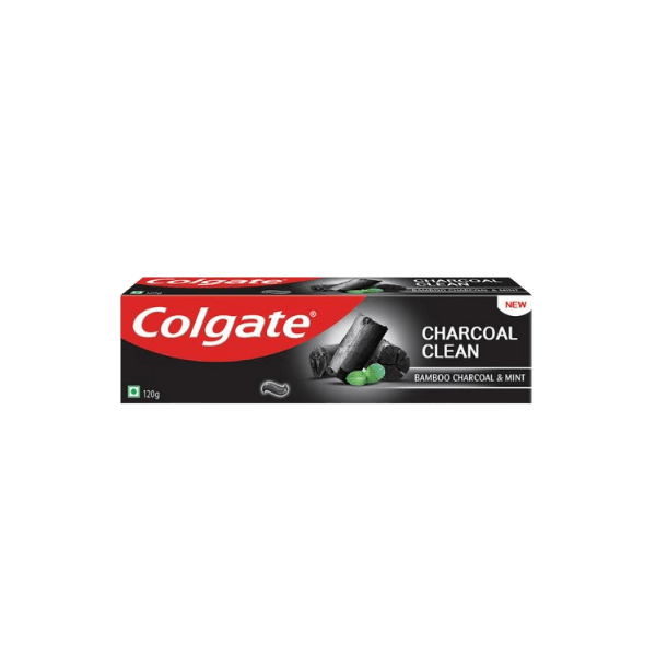 untitleddesign_1_original-3.png Colgate Bamboo Charcoal clean and Mint (Black Gel) Toothpaste - 120g - Image 1