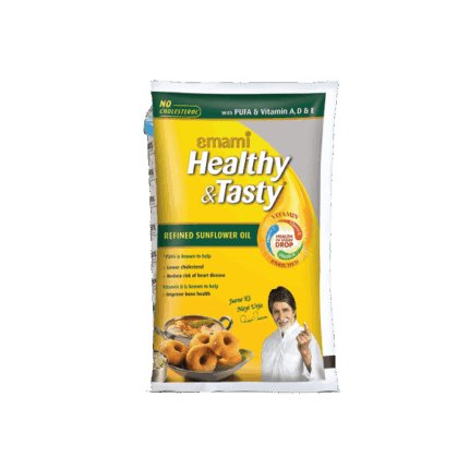 Emami Healthy & Tasty - Refined Sunflower Oil 1L Pouch