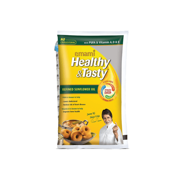 untitleddesign_1_original-34-2-1.png Emami Healthy & Tasty - Refined Sunflower Oil 1L Pouch - Image 1