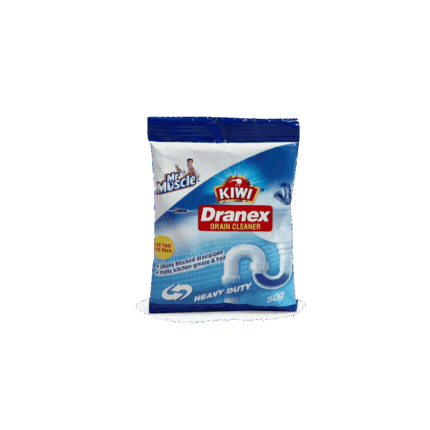 Kiwi Mr. Muscle Dranex Powder Drain Opener Pouch