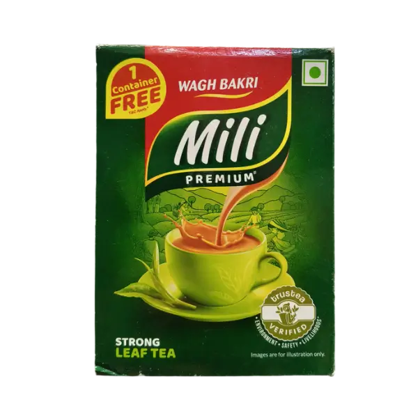 Wagh Bakri Mili Premium Strong Leaf Tea 250g Free Container